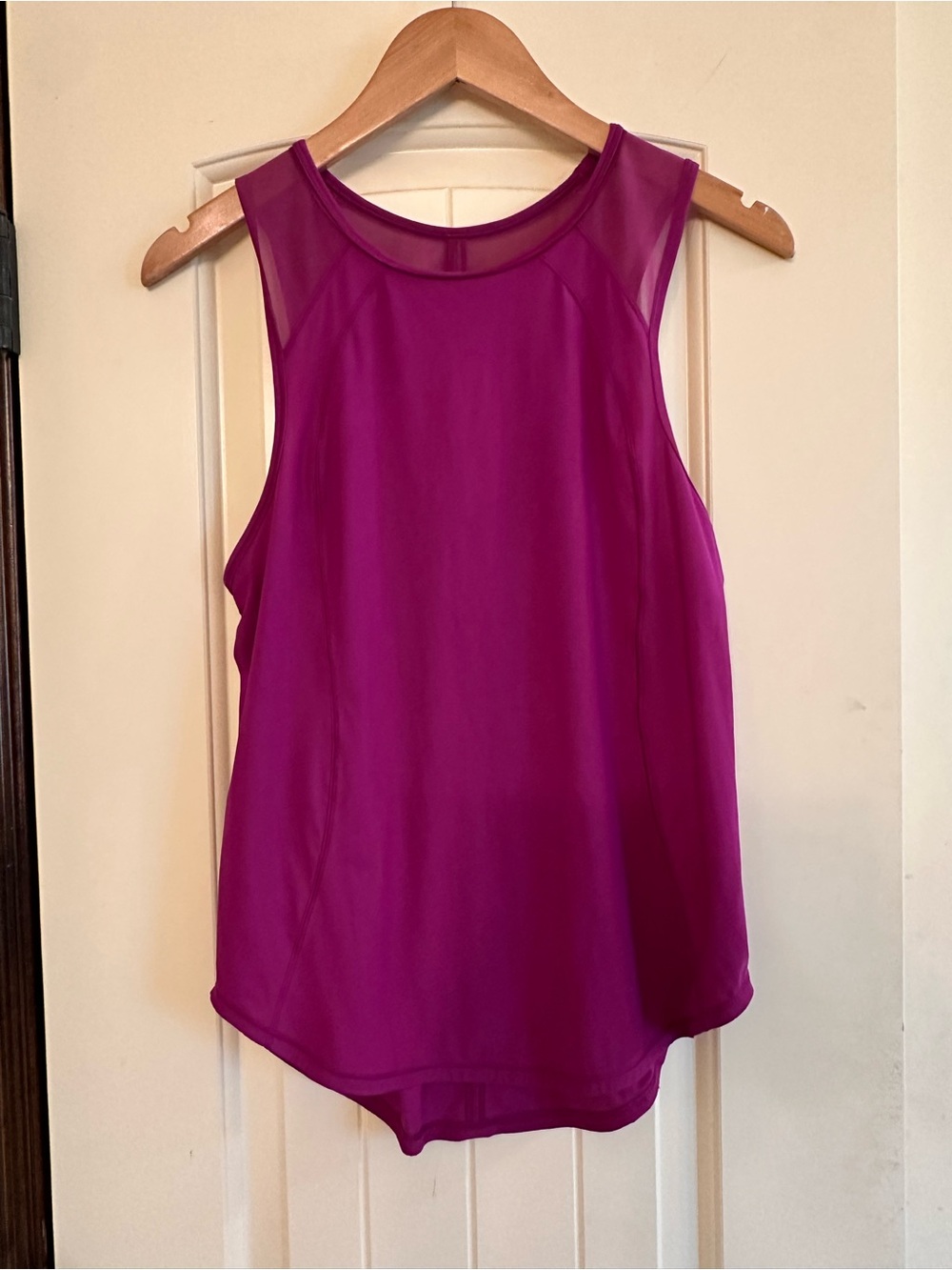 lululemon athletica Sleeveless Mesh Yoke Tank - Magenta